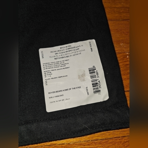 Boyds Bears Patriotic Home of the Free Tapestry Decor America - Picture 5 of 5